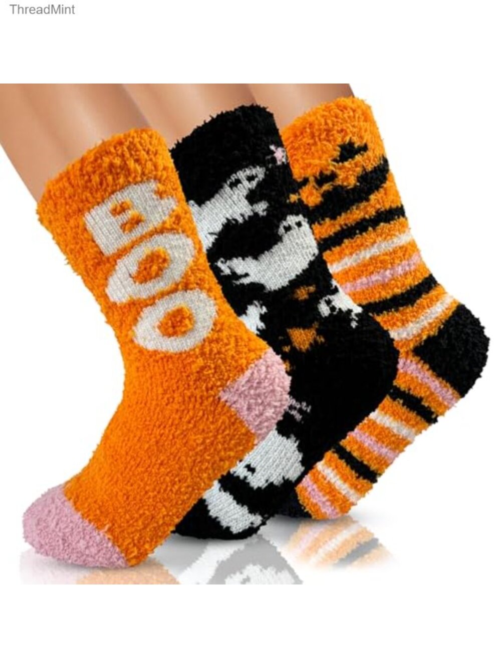 Ultra Luxe Warm Cozy Halloween Fuzzy Socks 4X Thicker Plush